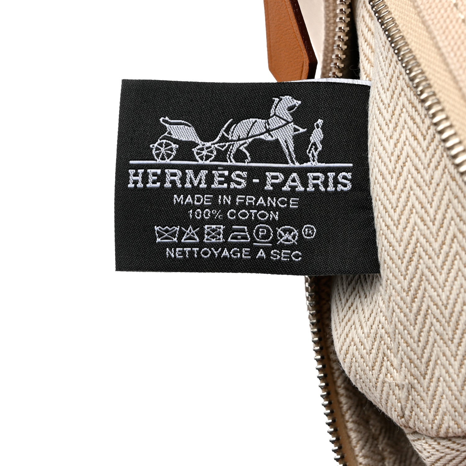Hermes Canvas Small Bride-A-Brac Pouch Natural 6 of 6