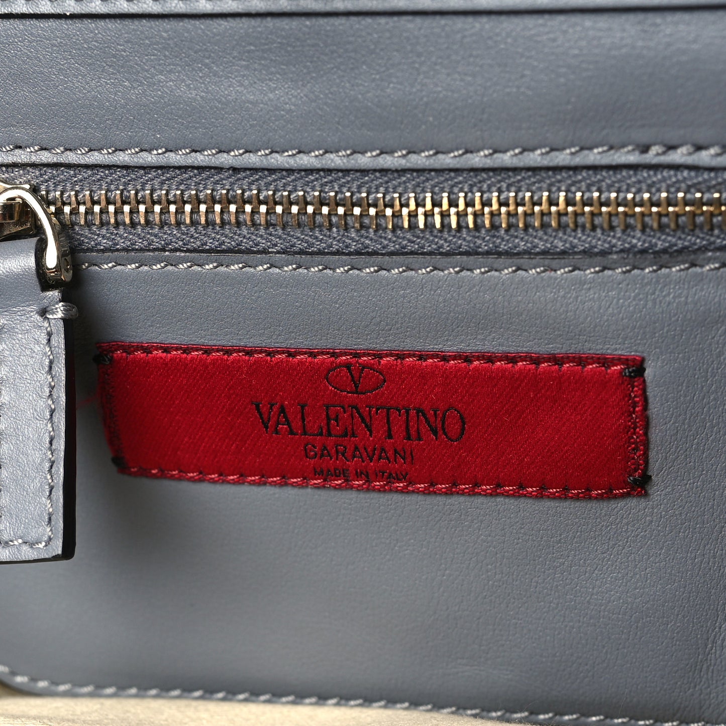 Vitello Mini Rockstud Tote Light Stone