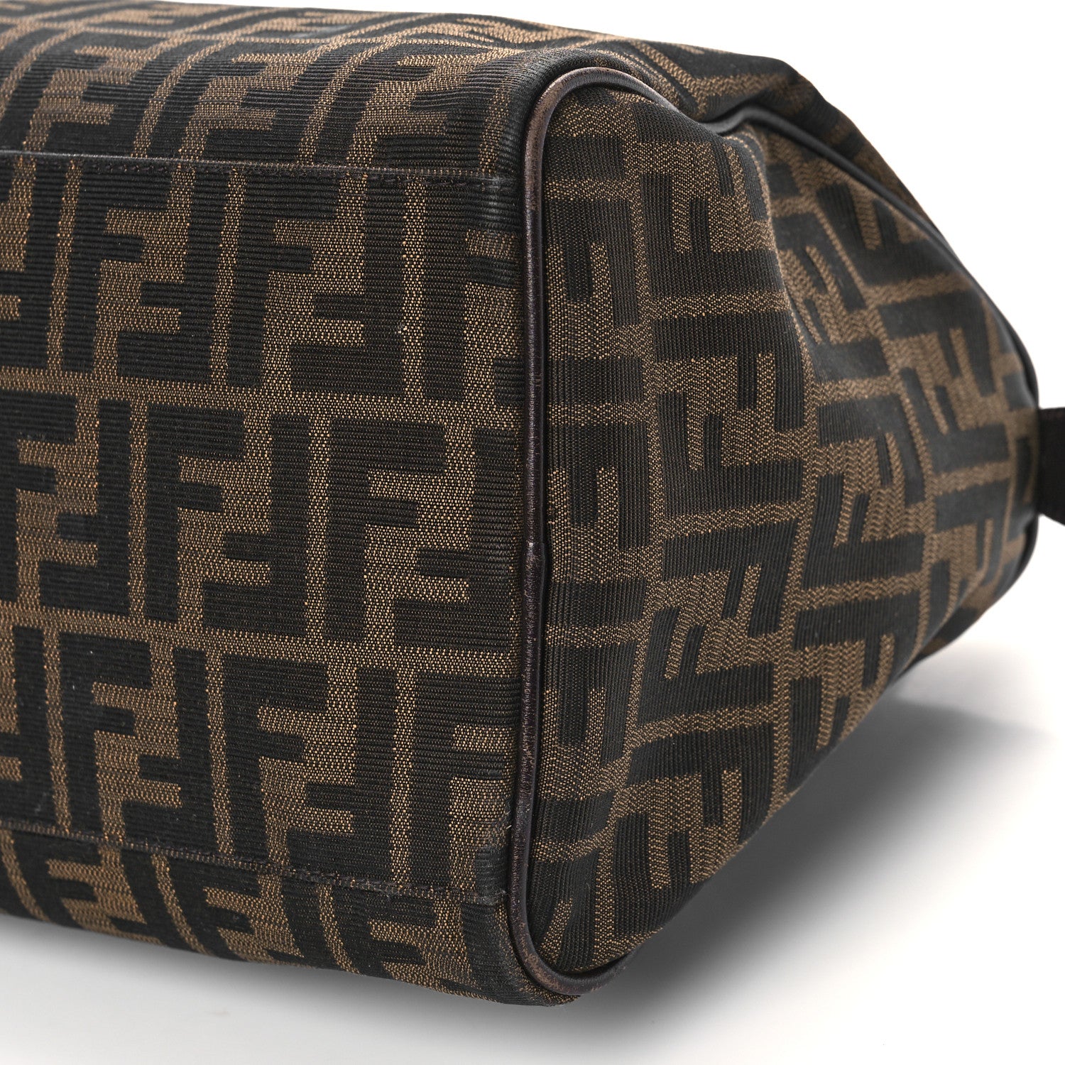 Fendi Zucca Cuoio Lucido Medium Chef Boston Tobacco Moro 8 of 8