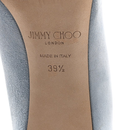 Jimmy Choo Suede Romy Pumps 39.5 Blue 7 of 9