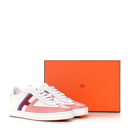 Hermes Epsom Womens Boomerang Sneakers 40 Multicolore Rose Pale 11 of 11