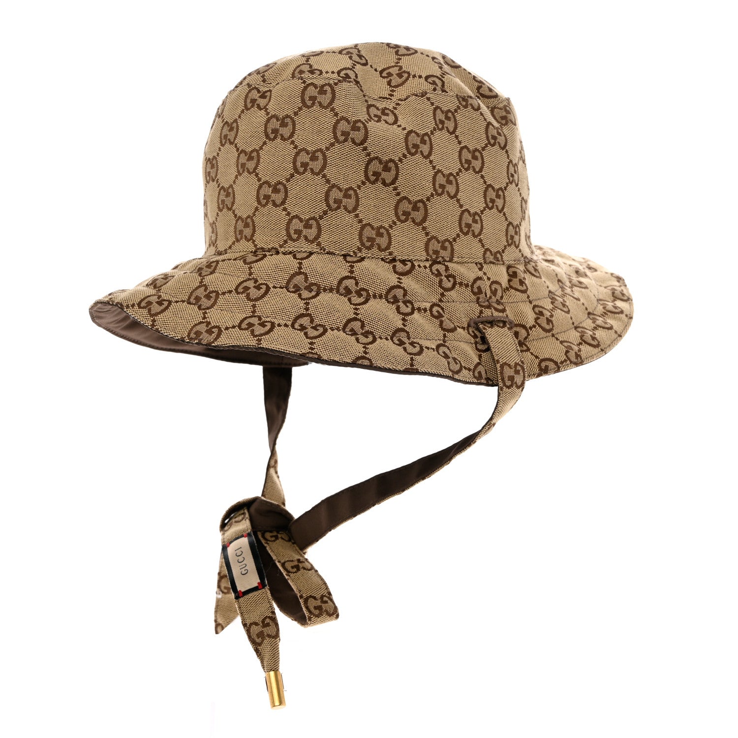 Gucci Canvas Monogram Reversible Bucket Hat M Brown 1 of 13