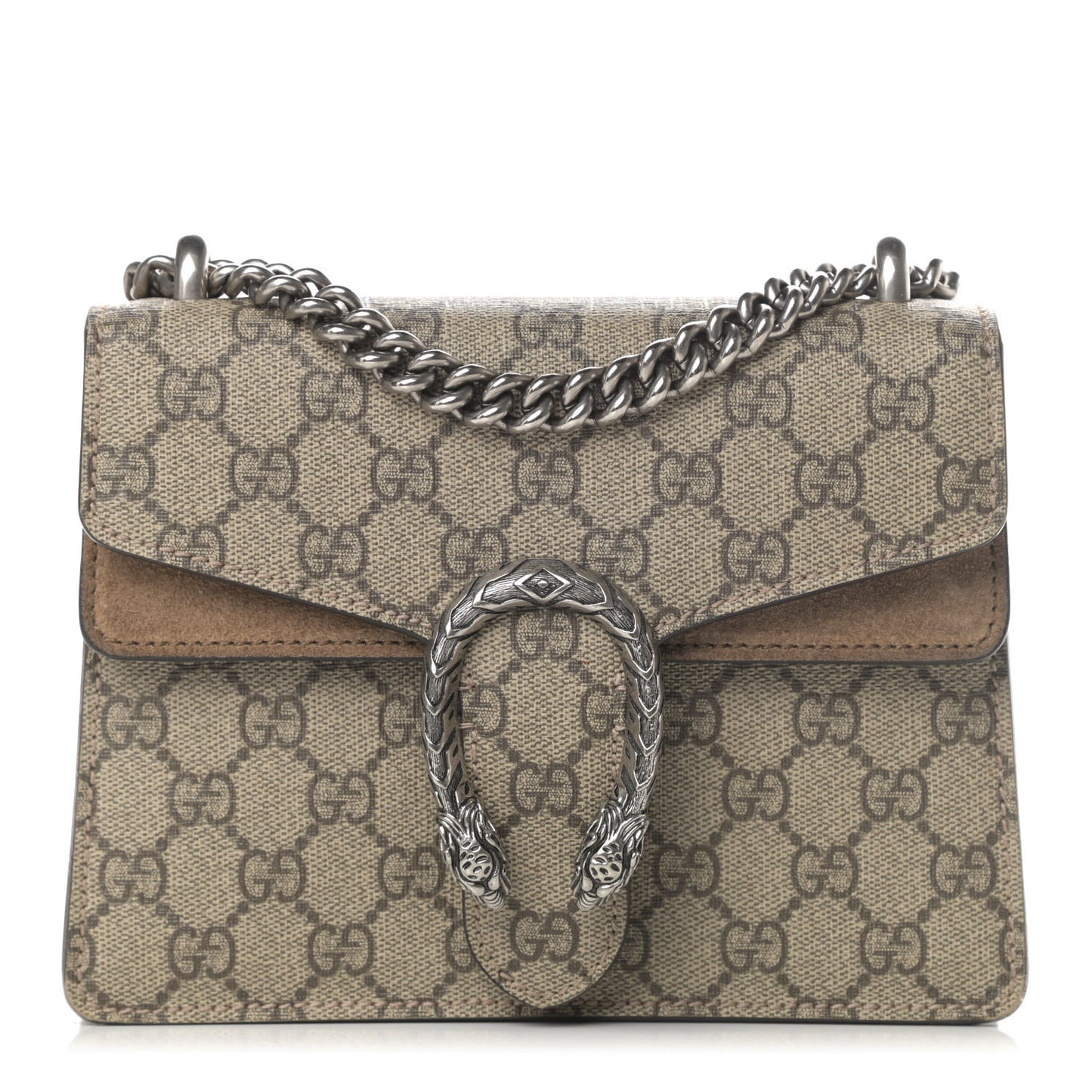 GG Supreme Monogram Mini Dionysus Shoulder Bag Taupe