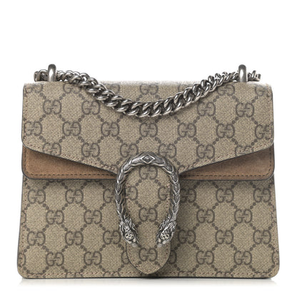 Gucci GG Supreme Monogram Mini Dionysus Shoulder Bag Taupe 1 of 13