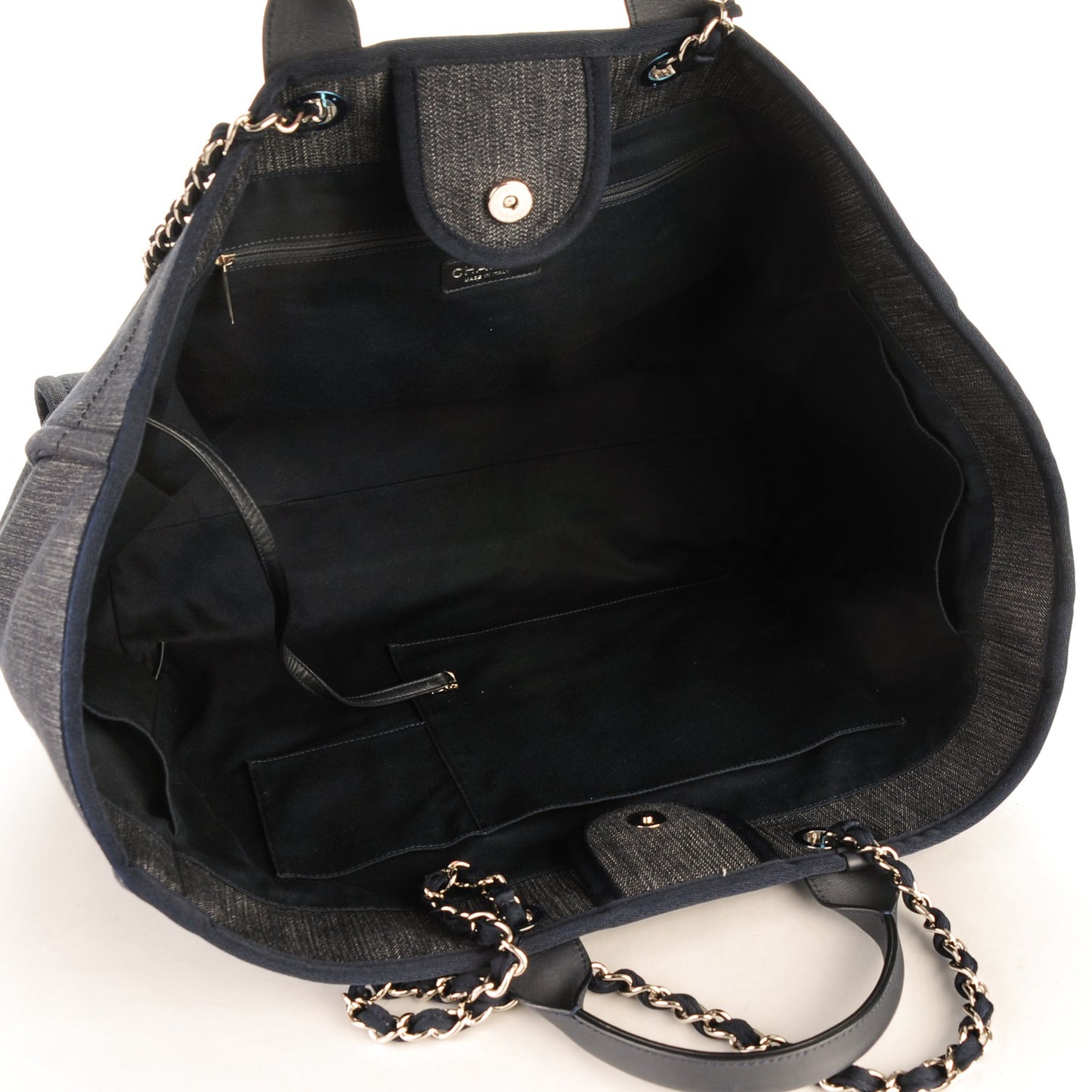 Canvas Extra Large Deauville Tote Dark Blue