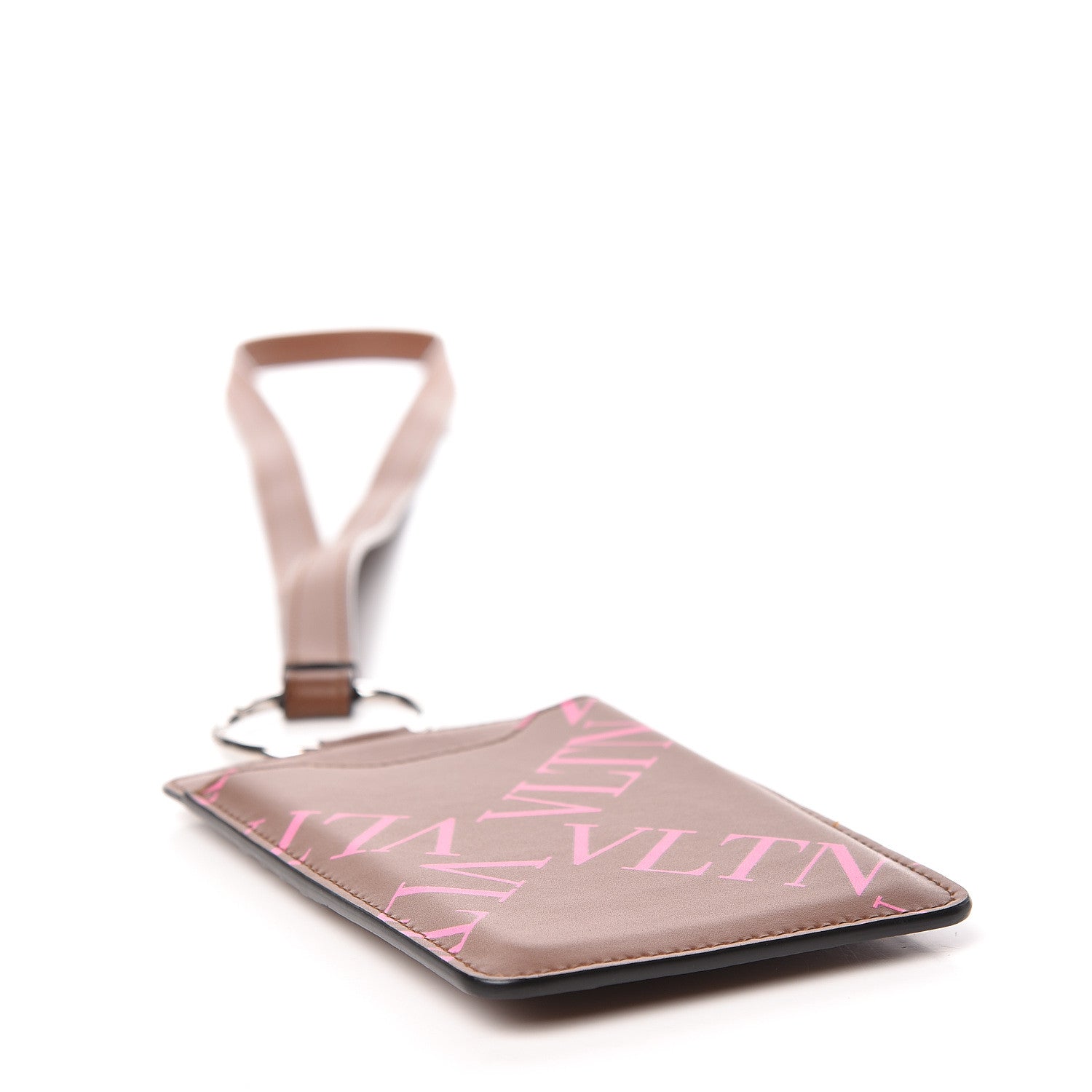 Valentino Garavani Calfskin VLTN Print Phone Case Brown 4 of 11