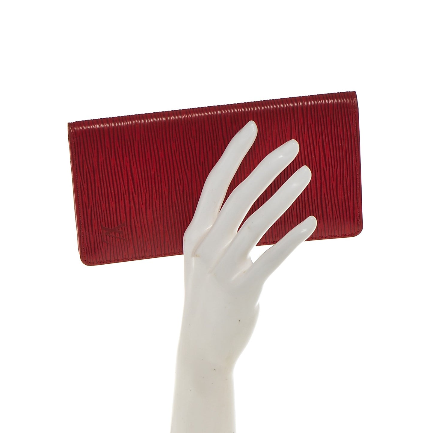 Epi Checkbook Organizer Wallet Castillan Red