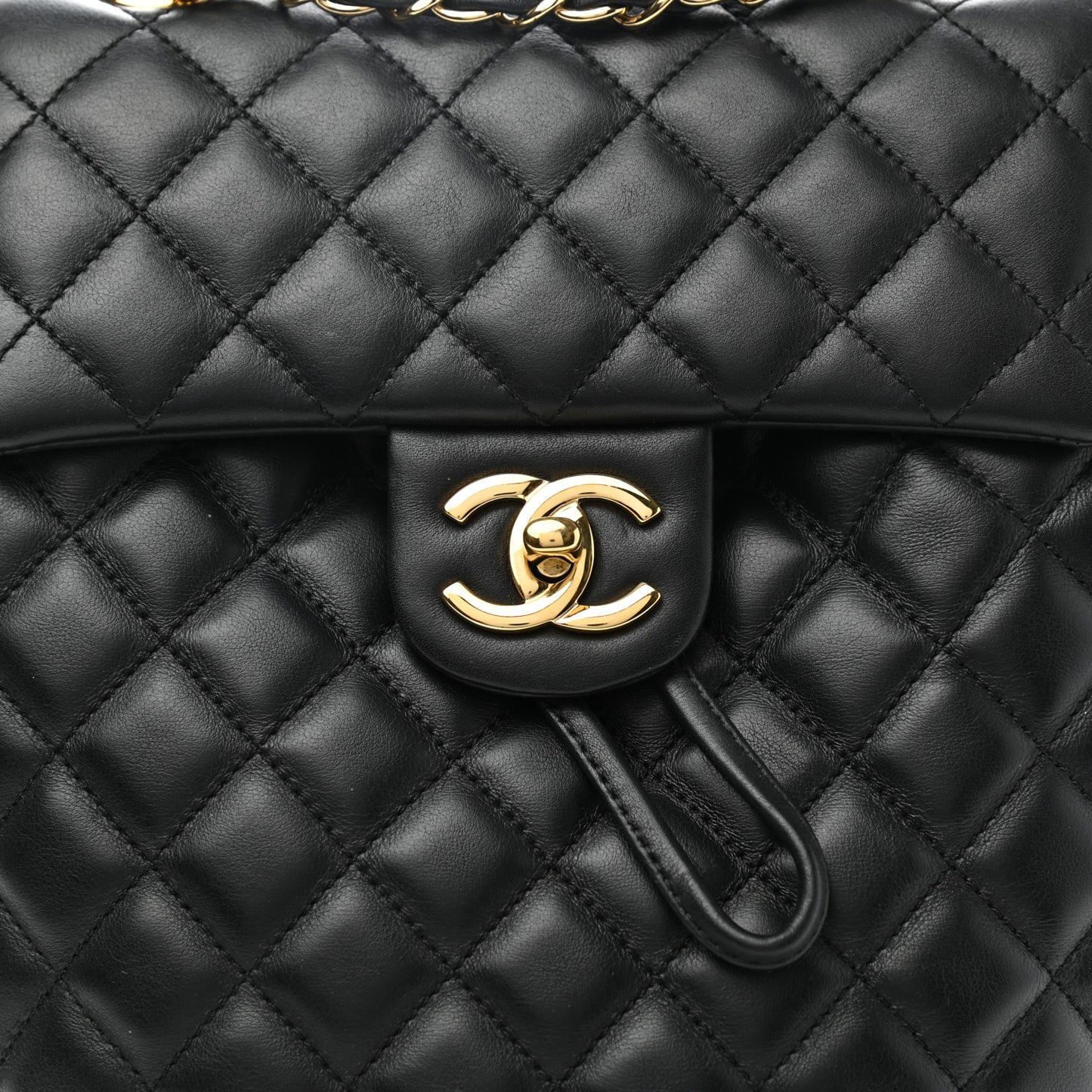 Lambskin Quilted Small Urban Spirit Backpack Black