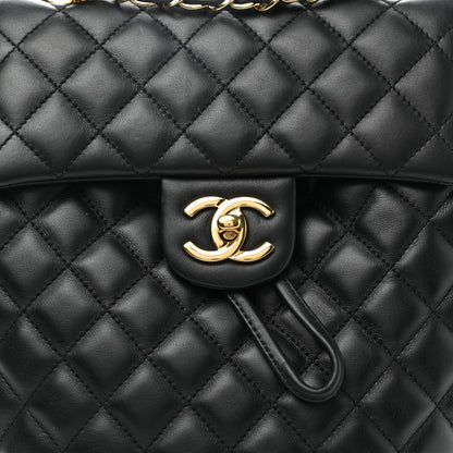 Chanel Lambskin Quilted Small Urban Spirit Backpack Black 8 of 10