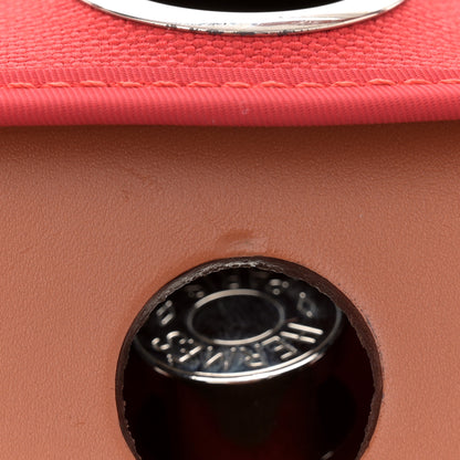 Hermes Vache Hunter Toile Herbag Zip 31 PM Rouge Tomate Natural 12 of 15