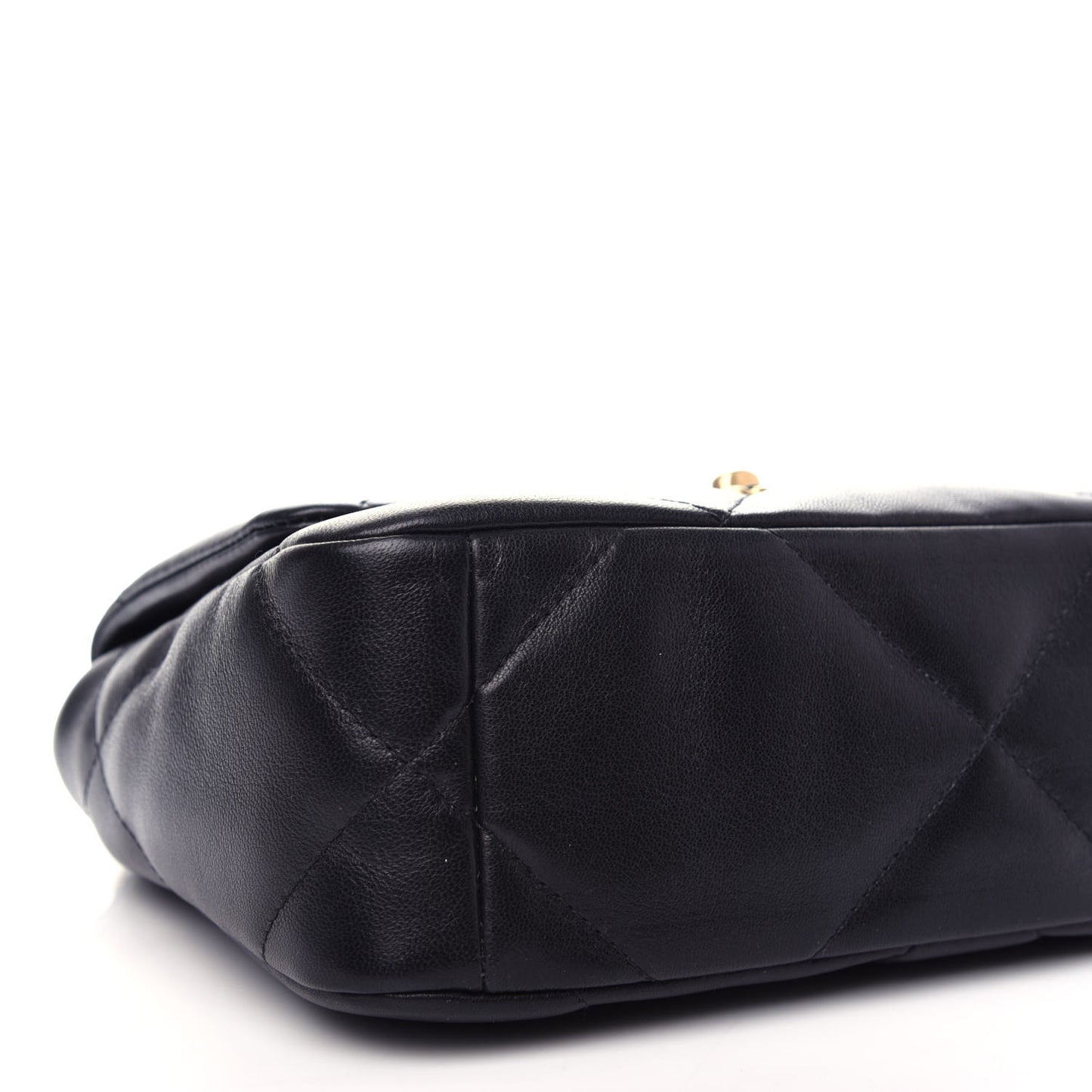 Lambskin Quilted Medium Chanel 19 Flap Black