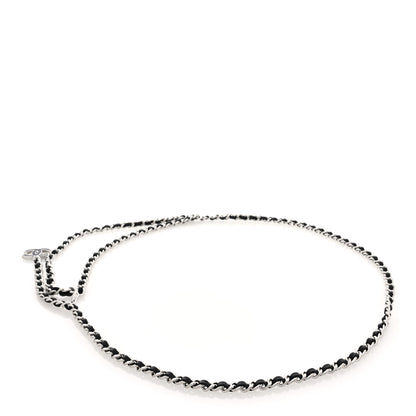 Chanel Lambskin Enamel CC Chain Belt Black Silver 2 of 3