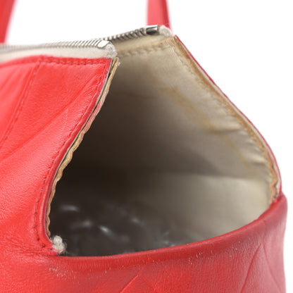 Chanel Calfskin CC Chevron All Day Long Tote Red 20 of 25