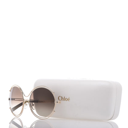 Chloe Isidora Oversized Round Sunglasses CE122S Gold 7 of 7