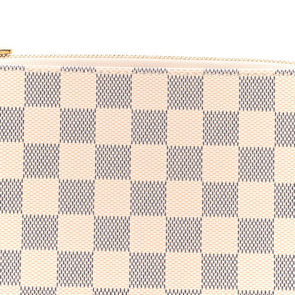Louis Vuitton Damier Azur Pochette Accessories NM Rose Ballerine 7 of 10
