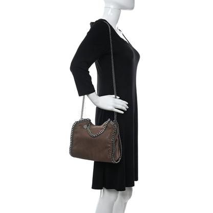 Stella McCartney Metallic Shaggy Deer Mini Falabella Fold Over Tote Brown 2 of 10