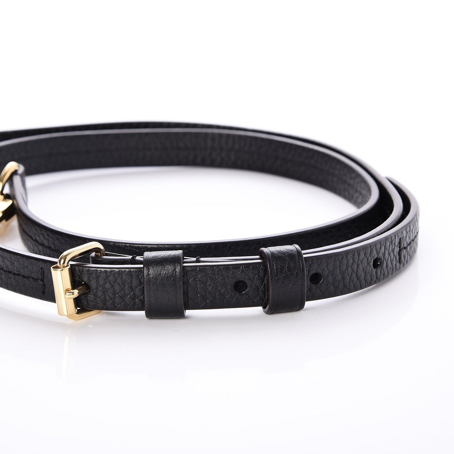 Calfskin Adjustable Retiro NM Shoulder Strap Black