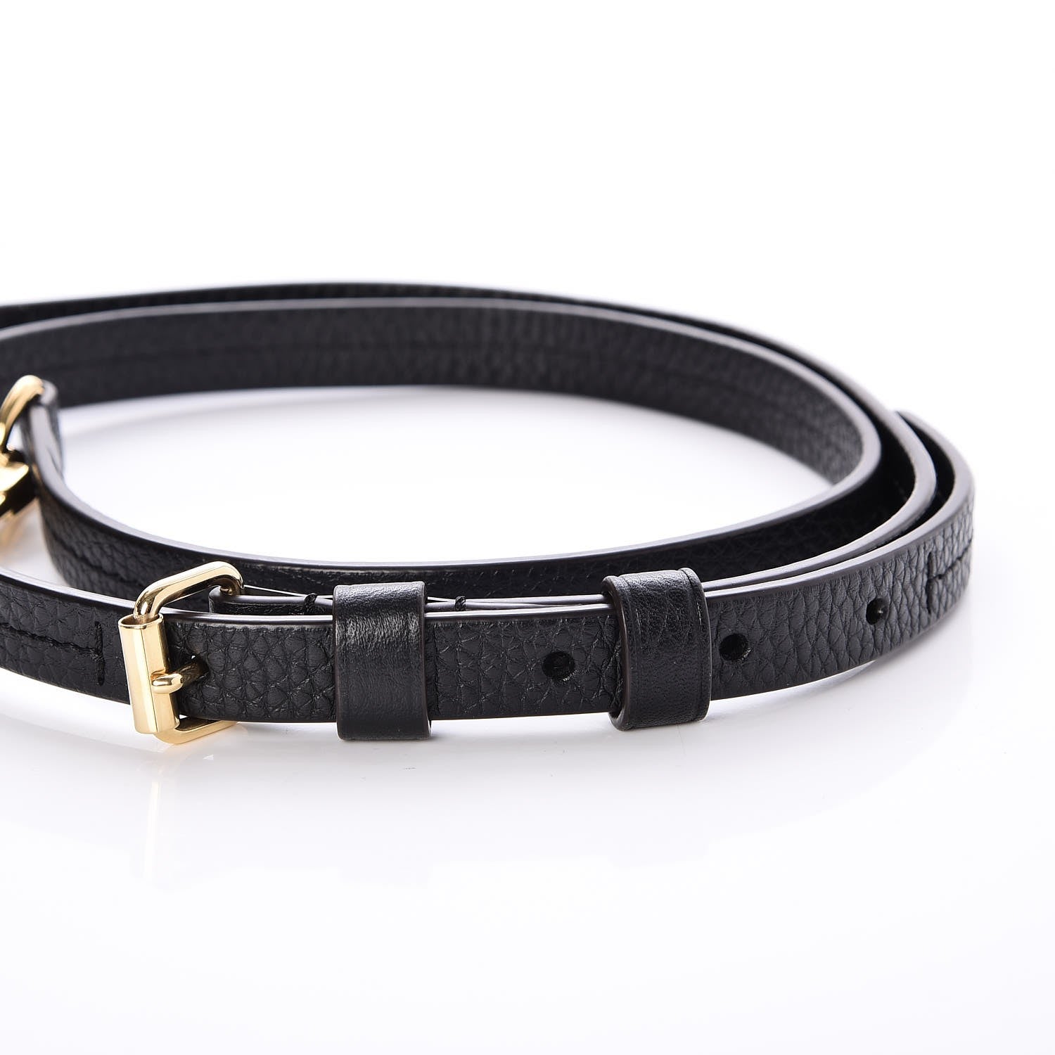 Louis Vuitton Calfskin Adjustable Retiro NM Shoulder Strap Black 4 of 5