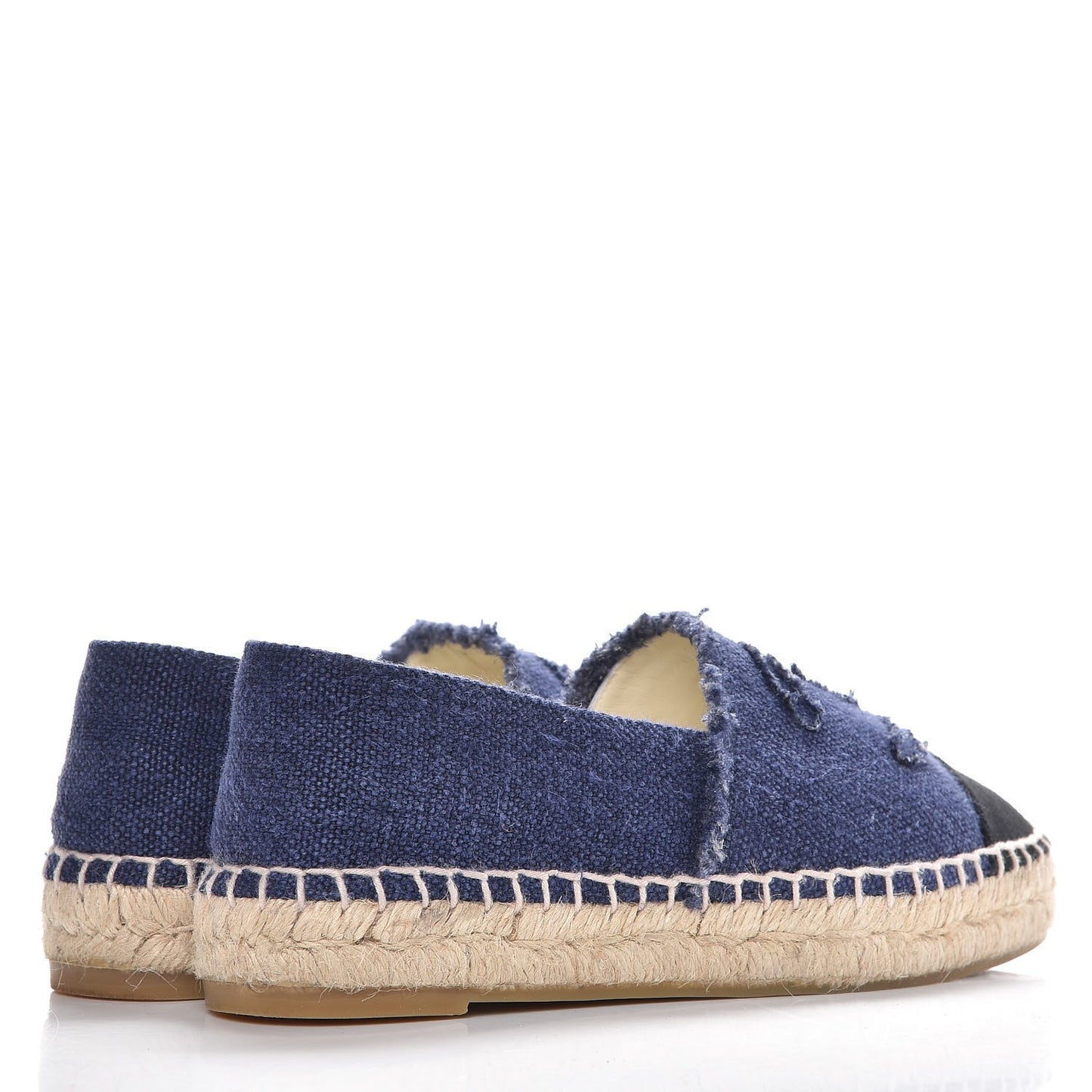 Linen CC Espadrilles 35 Blue Black
