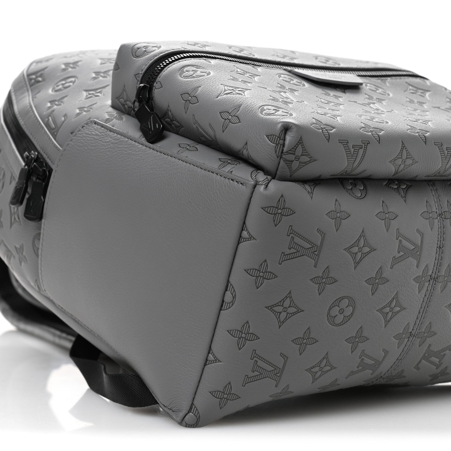 Louis Vuitton Calfskin Monogram Shadow Discovery Backpack Anthracite Gray 8 of 10