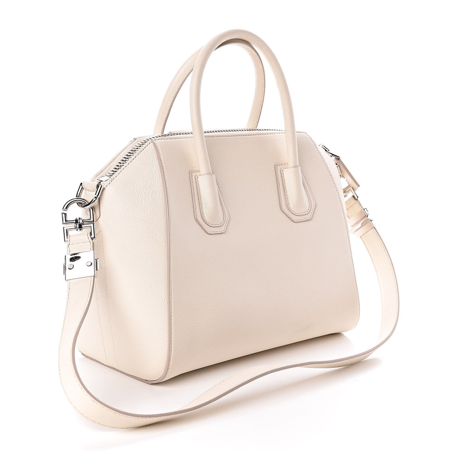 Sugar Goatskin Small Antigona Off White