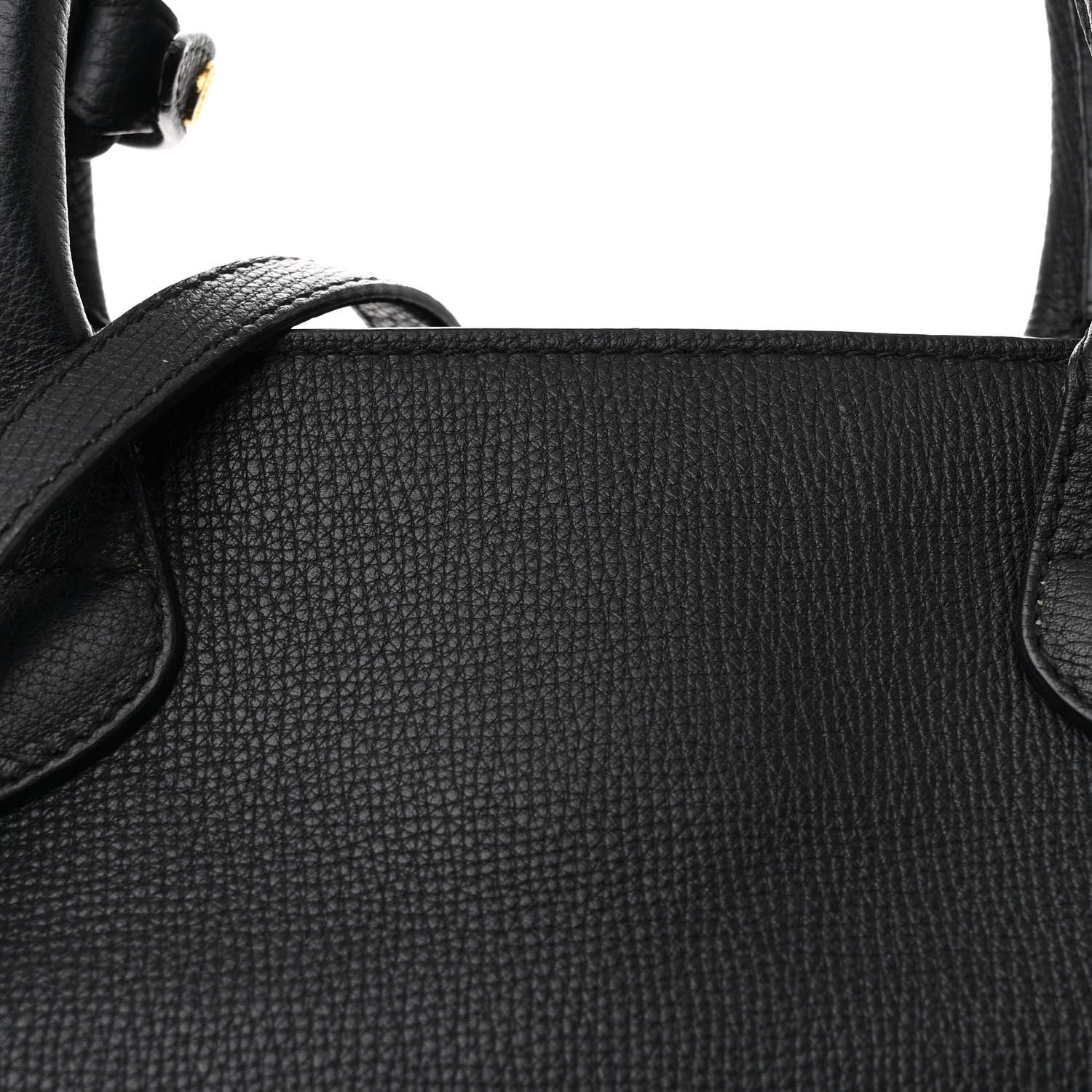 Burberry Derby Calfskin House Check Medium Banner Tote Black 9 of 11