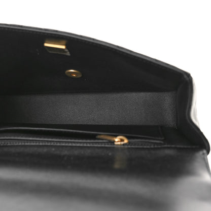 Chanel Lambskin Quilted Small Strass On Top Flap Bag Black 5 of 11