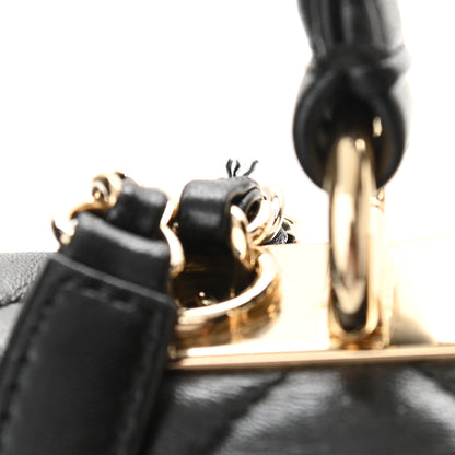 Chanel Lambskin Quilted Medium Trendy CC Flap Dual Handle Bag Black 9 of 11