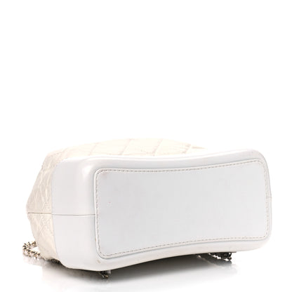 Chanel Aged Calfskin Quilted Small Gabrielle Backpack White 3 of 8