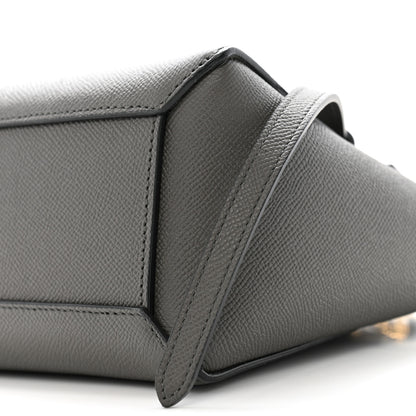 Celine Grained Calfskin Nano Belt Bag Grey 8 of 10