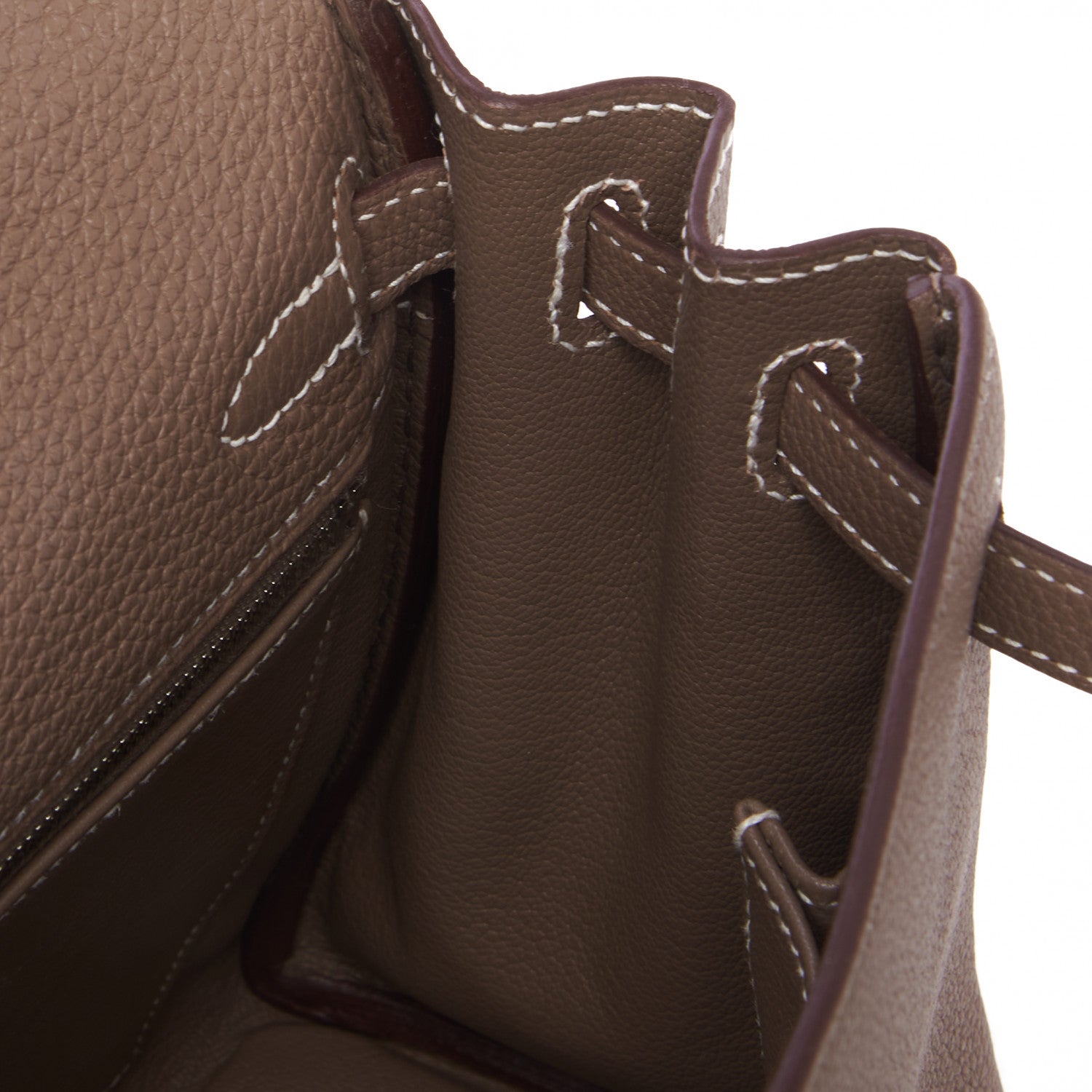 Hermes Togo Kelly Retourne 25 Etoupe 15 of 33
