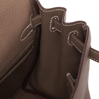 Hermes Togo Kelly Retourne 25 Etoupe 15 of 33