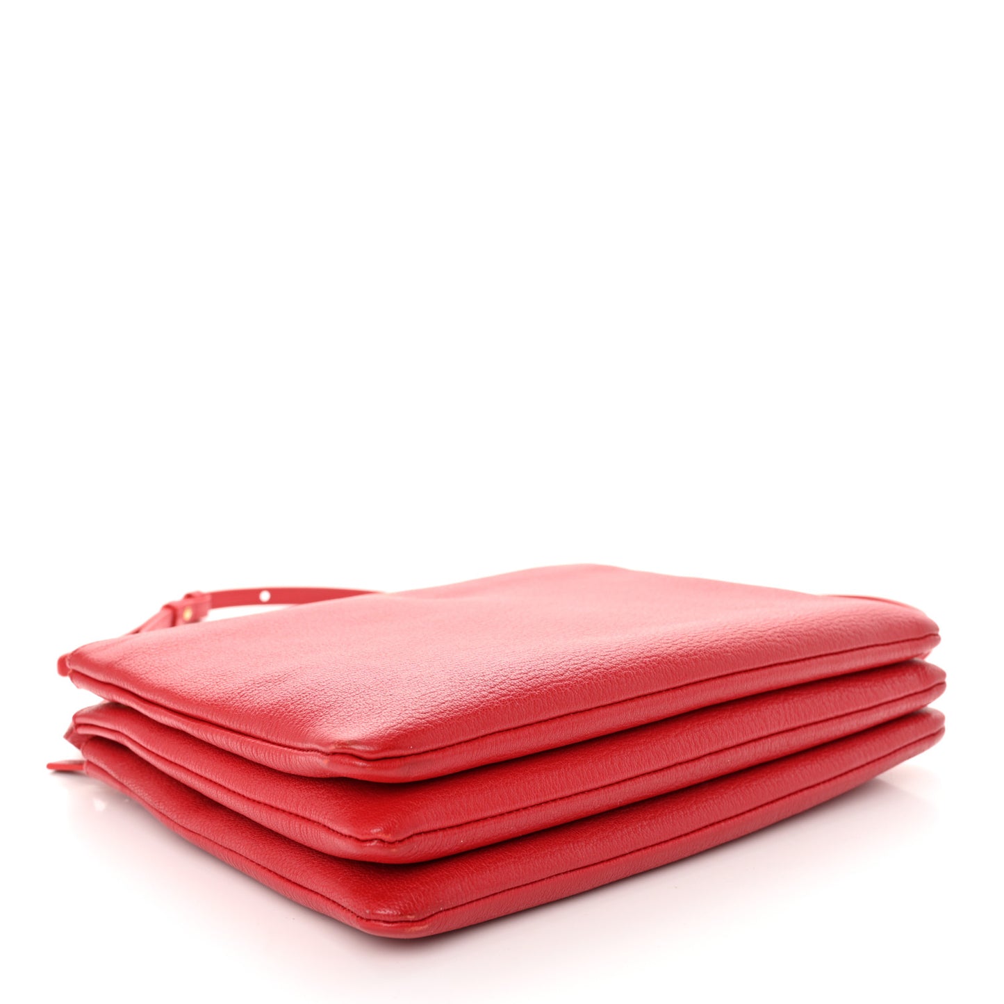 Lambskin Large Trio Crossbody Bag Red