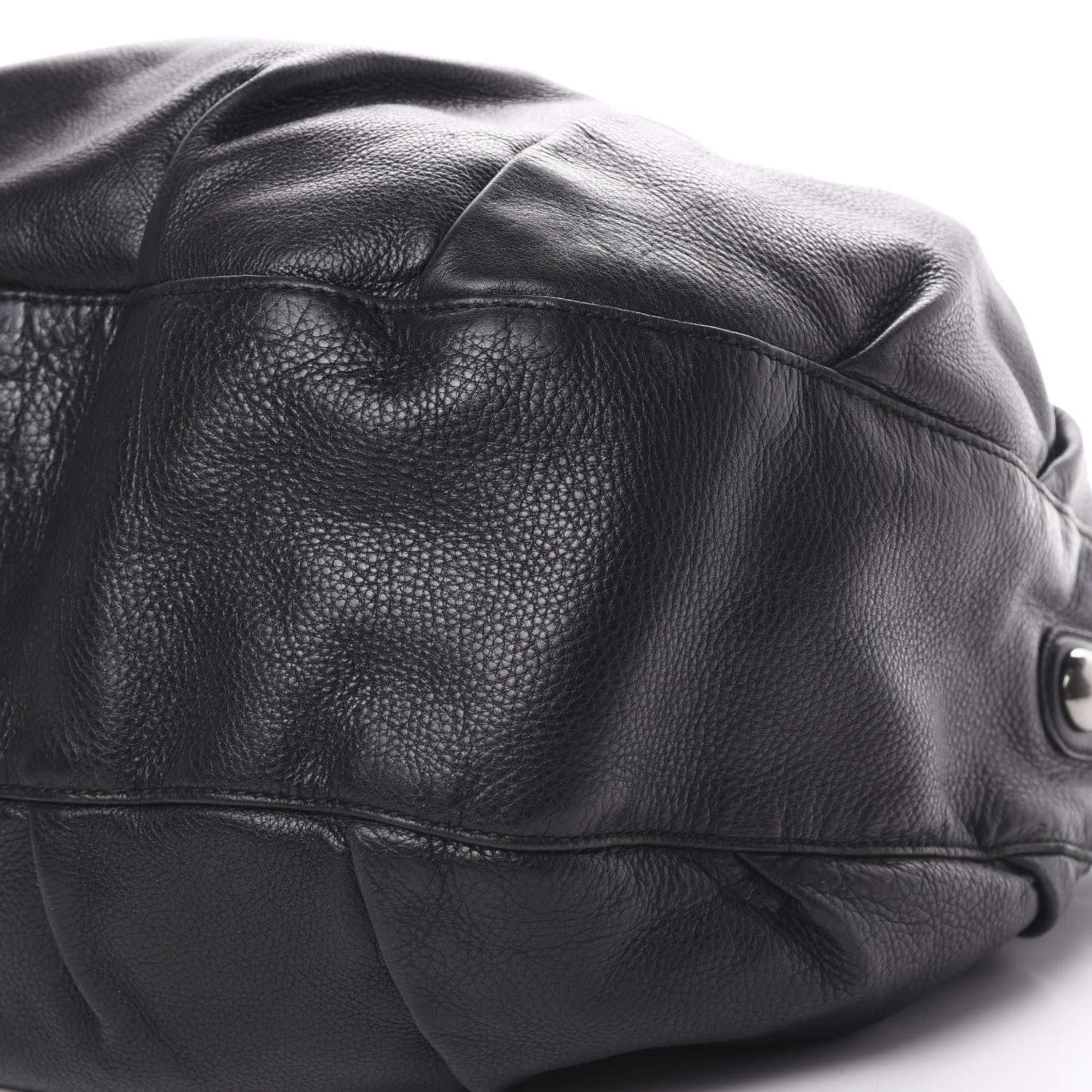 Gucci Pebbled Calfskin Medium Icon Bit Shoulder Bag Black 9 of 16