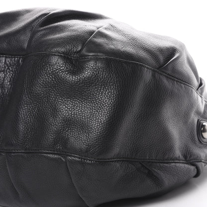 Gucci Pebbled Calfskin Medium Icon Bit Shoulder Bag Black 9 of 16