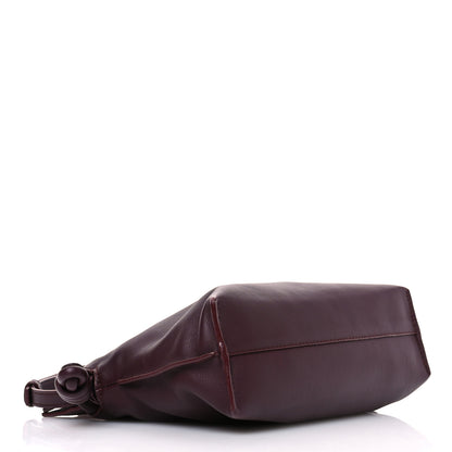 Loewe Calfskin Mini Flamenco Knot Clutch Dark Burgundy 4 of 11