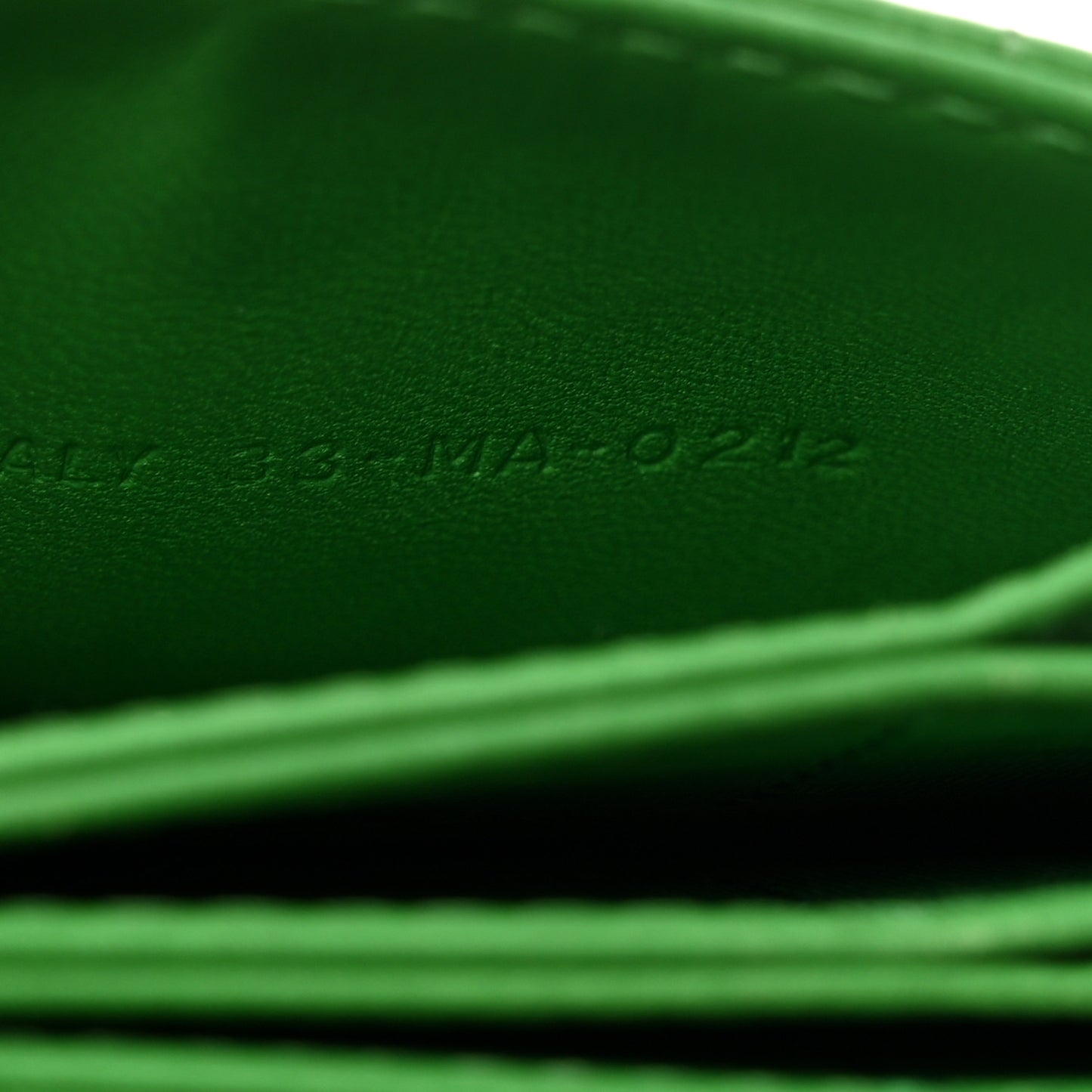 Lambskin Cannage Lady Dior 5-Gusset Card Holder Bright Green