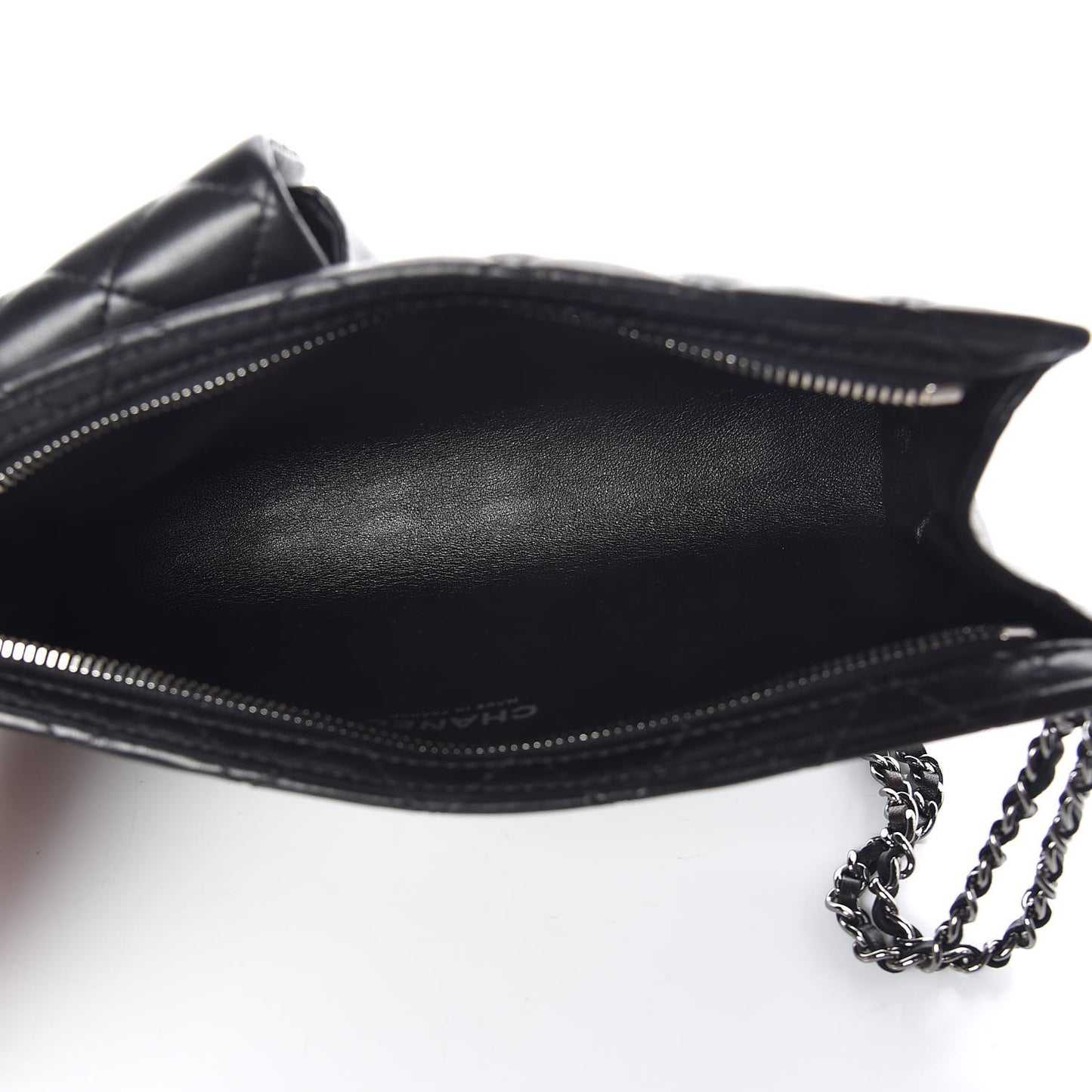 Lambskin Mineral Nights Pochette Wristlet Black
