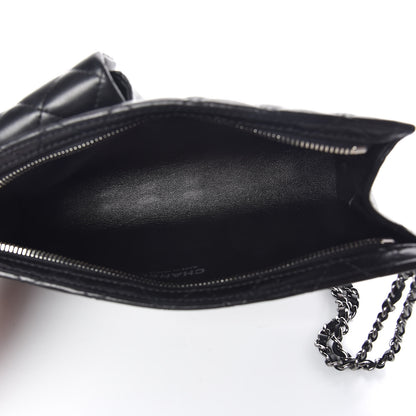 Chanel Lambskin Mineral Nights Pochette Wristlet Black 5 of 9