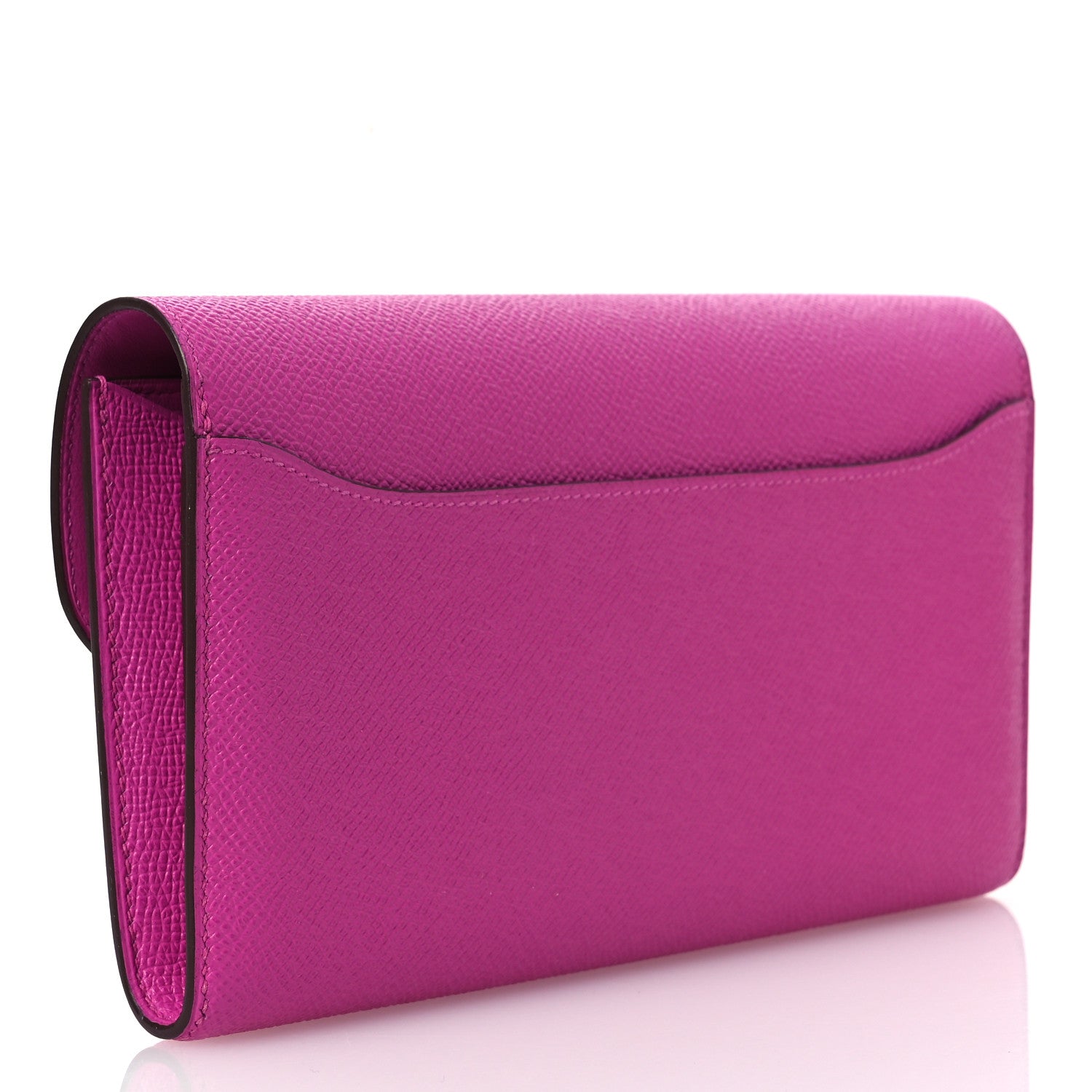 Hermes Epsom Enamel Constance Long Wallet Magnolia Brighton Bleu 3 of 9