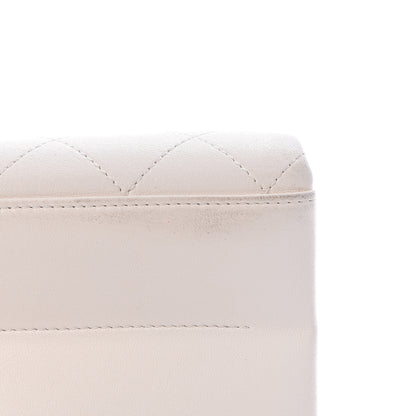 Chanel Lambskin Quilted Coco Luxe Top Handle Flap White 15 of 18