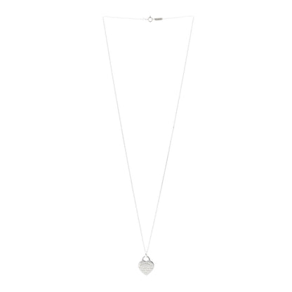 Tiffany Sterling Silver Small Return to Tiffany Heart Pendant Necklace 3 of 5