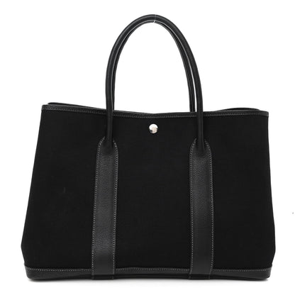 Hermes Toile Negonda Garden Party Tote 36 MM Black 1 of 12