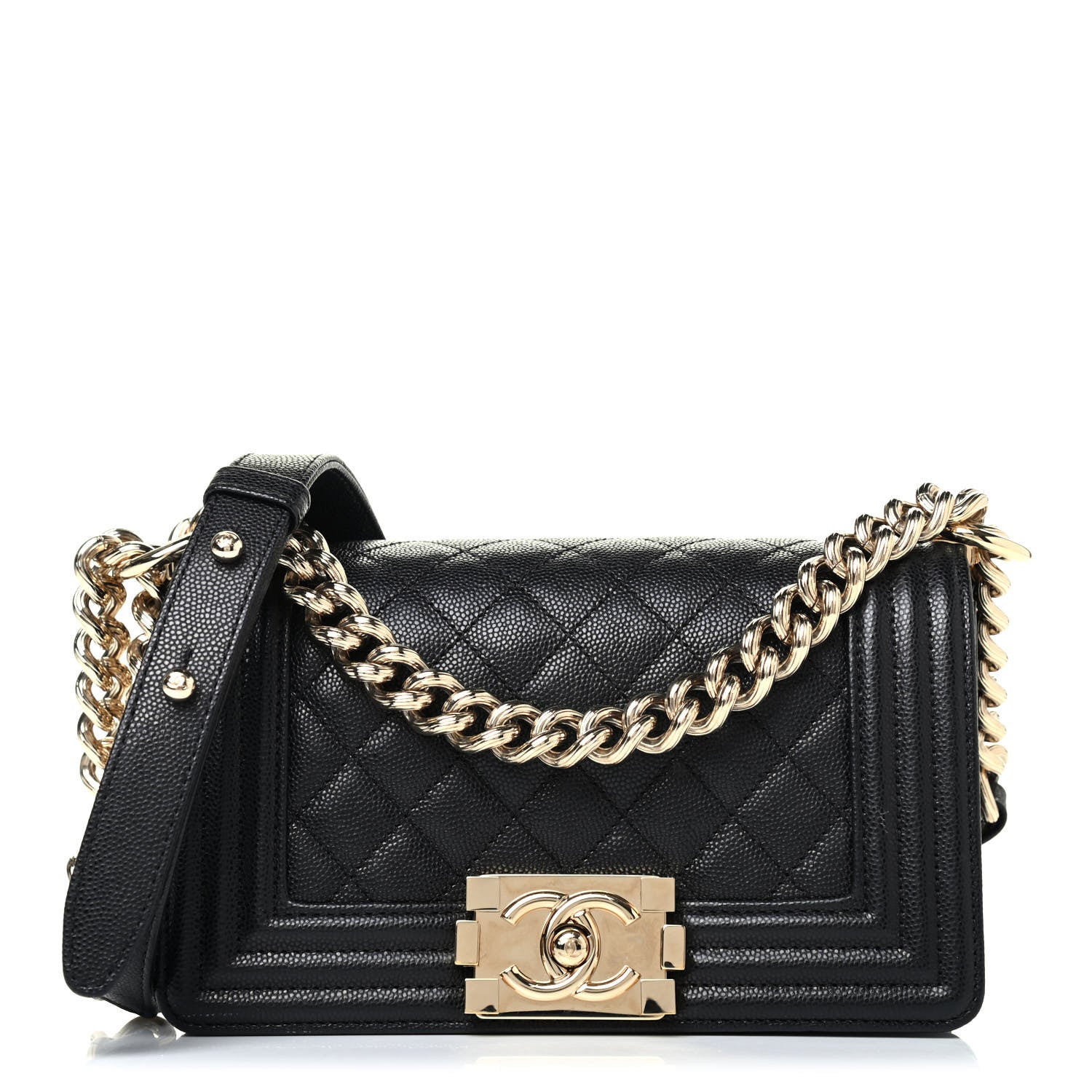 Chanel Caviar Quilted Small Boy Flap Black 1 of 4