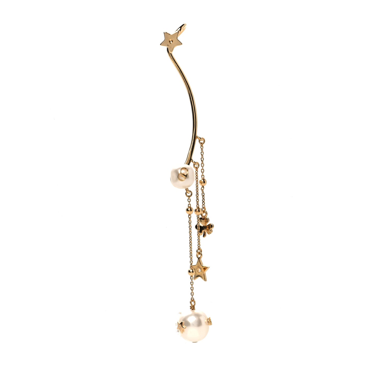 Pearl Shiny-D Earring Gold