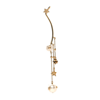 Christian Dior Pearl Shiny-D Earring Gold 1 of 3