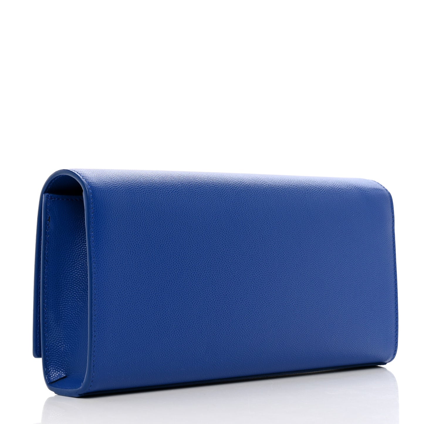 Grain De Poudre Classic Monogram Cassandre Clutch Blue Majorelle