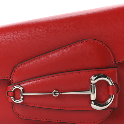 Gucci Demetra Small Horsebit 1955 Asymmetric Shoulder Bag New Cherry Red 8 of 10
