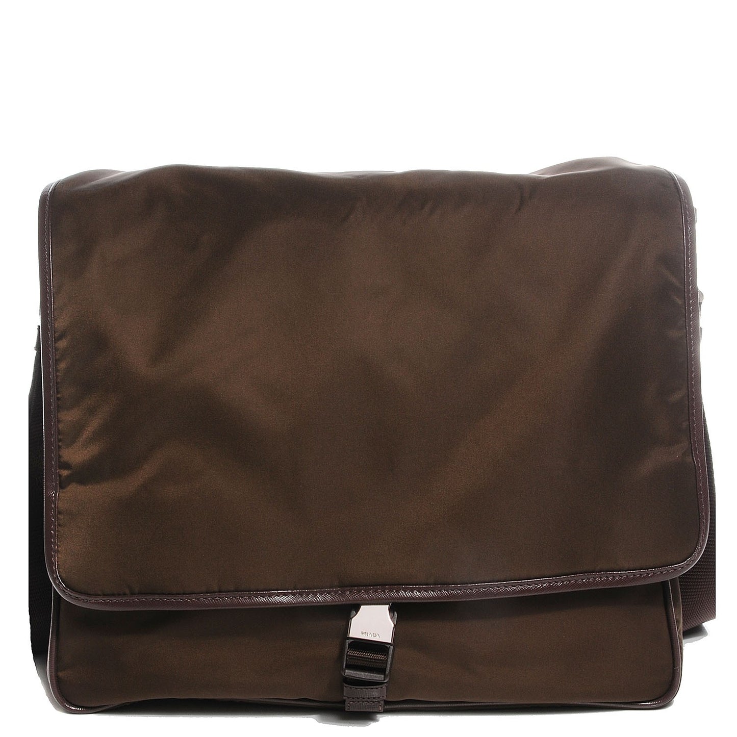 Tessuto Saffiano Messenger Satchel Bruciato