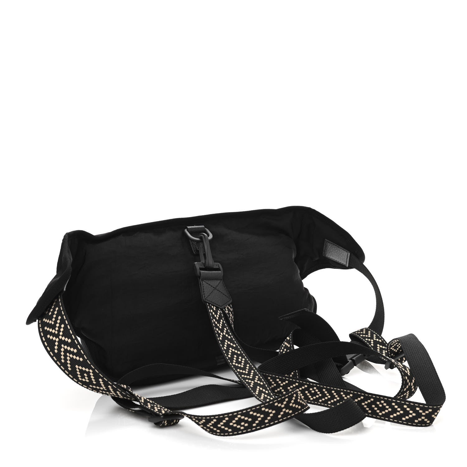 Gucci Nylon 80s Logo Patch Belt Bag Black 3 of 11